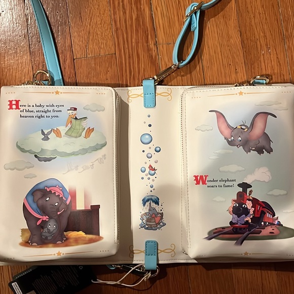 Loungefly Disney dumbo convertible backpack NWT - Picture 3 of 4